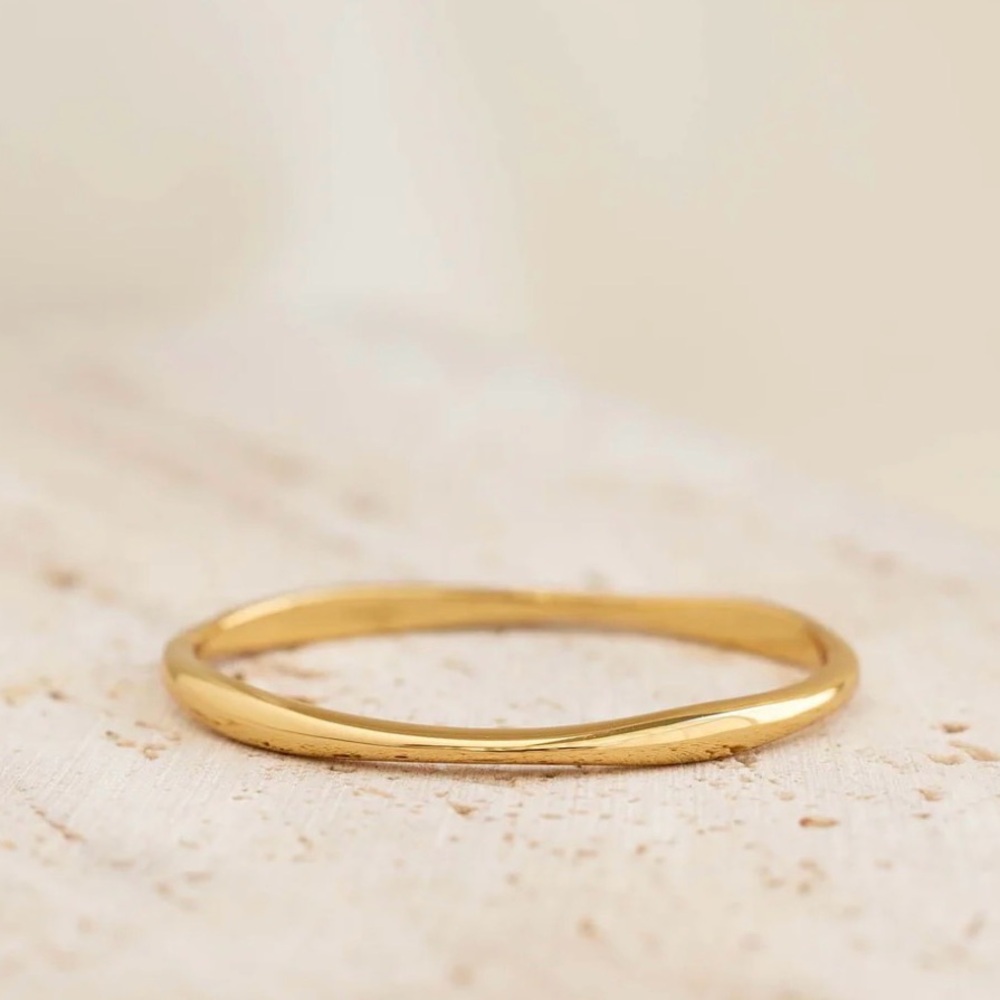 LINJER Gold Organic Bangle Aelia M/L